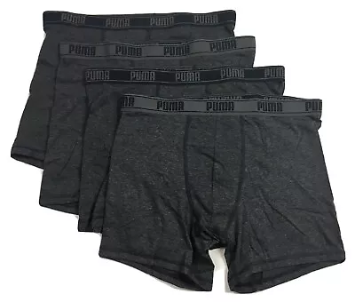 Puma Boxer Briefs Mens 4-Pack Black Limited Edition Large Or Extra-Large • $28.99