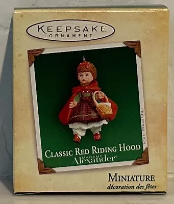 2004 Hallmark CLASSIC RED RIDING HOOD Miniature MADAME ALEXANDER Ornament • $11.88