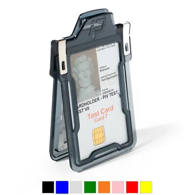 $9.99 • Buy Identity Stronghold Classic - RFID Blocking Secure ID 1 Card Badge Holder USA