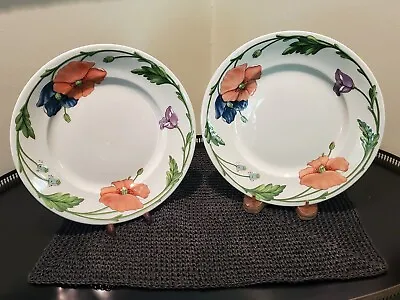 Villeroy & Boch Amapola Dinner Plates (2) - Clean!! • $30