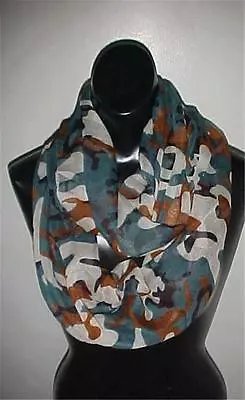 Multi Colored Camouflage Infinity Scarf...31  Long X 23  Wide...NEW IN PACK • $10.99