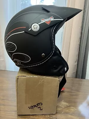 NEW RARE With Tags VICTORY MOTORCYCLES SHORTIE HELMET Medium Original Authentic • $195