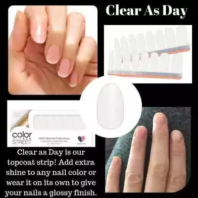 Clear As Day Color Street Top Coat Polish Protection Glossy Finish • $14