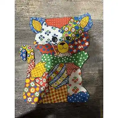 Vintage CAT Fabric Pillow Cut N Sew Kitty Patchwork Cut And Sewn • $10