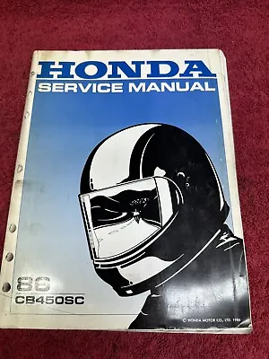 Honda 86 1986 CB450SC Shop Manual Official Dealer Repair OEM Vintage • $29.98