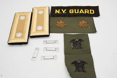 Vietnam War Lt Col. Shoulder Boards Set & NY Guard Major Quartermaster Patches • $11.99