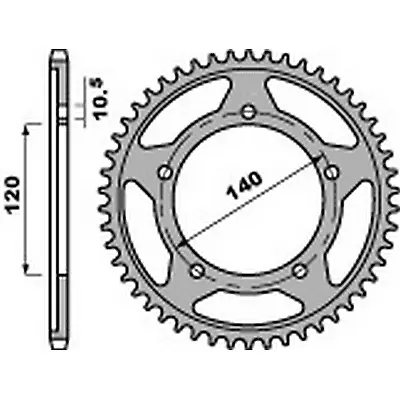 PBR Steel Transmission Plate Crown 525 • $62.50