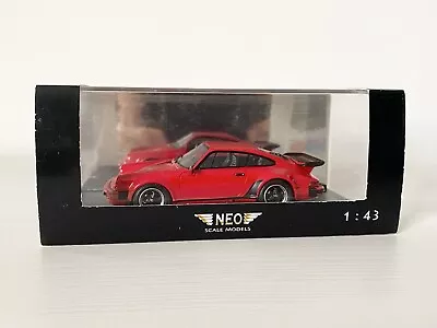 Super Rare 1:43 Neo Scale Models Porsche 911 930 Turbo USA Spec In Red!! • $67.82