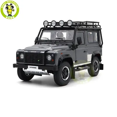 1/18 Land Rover Defender 90 Kyosho 08901 Grey Diecast Model Car Friends Gifts • $101.92