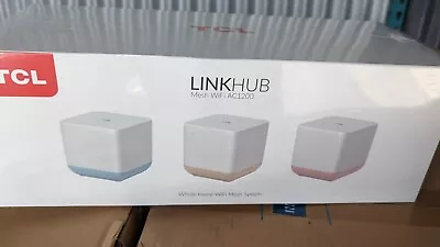 NEW TCL LINKHUB AC1200 Wi-Fi Mesh Router ( 3-Pack ) Whole Home WiFi Mesh System. • $42