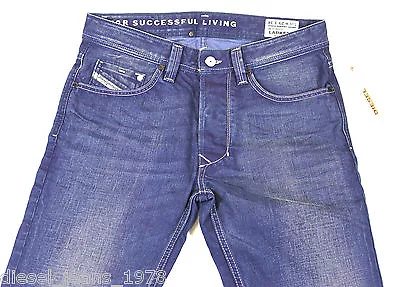 £69.99 • Buy Brand New Diesel Larkee-t 801v Jeans 29x34 0801v Regular Fit Tapered Leg Bnwt