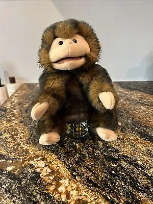 Folkmanis Long Tail Monkey Hand Puppet 9  Plush Brown Full Body Folktails  Toy • $14.99