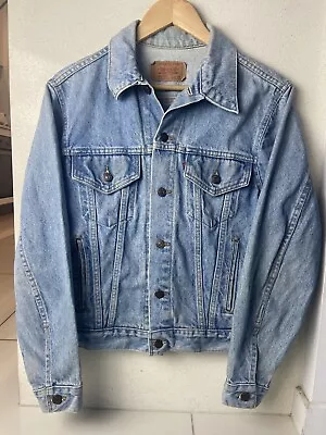 Levi Strauss & Co Denim Jacket Size 40R Vintage 90s Made In USA Festival • $100