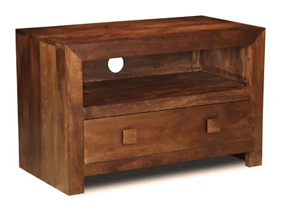 Solid Mango Wood Dakota Tv/media Unit New Indian Furniture • £274.95