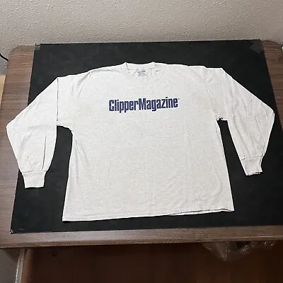 Vintage Barber Shop Clipper Magazine Long Sleeve Shirt Forever Free Soft Boxy • $18