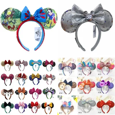 136 Styles Disney Parks Loungefly Minnie Mouse Ears Bow Headband 100 Years Rare • $14.65