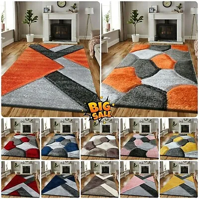 £17.55 • Buy New Modern Large Shaggy Rugs Hallway Runner Living Room Rugs Bedroom Carpet Mats