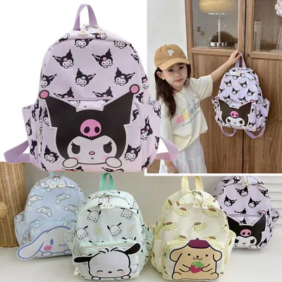 Sanrio Cartoon School Bag Cute My Melody Kuromi KT Oxford Backpack Kids Gift AU • $21.10