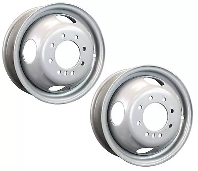 2-Pack Dually Dual Silver Grey Trailer Wheel Rim 16 Inch 16X6 8 Lug On 6.5 Inch • $204.97