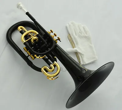 Professional Black Marching Mellophone Horn F Key Monel Valves WIth Case • $780