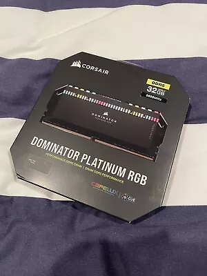 Corsair DOMINATOR PLATINUM RGB 32GB (2 X 16GB) 5600MHz CL36 DDR5 RAM • $159