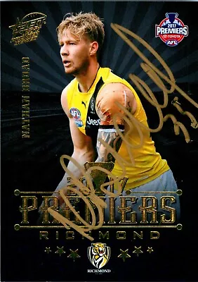$29.99 • Buy ✺Signed✺ 2017 RICHMOND TIGERS AFL Premiers Card NATHAN BROAD