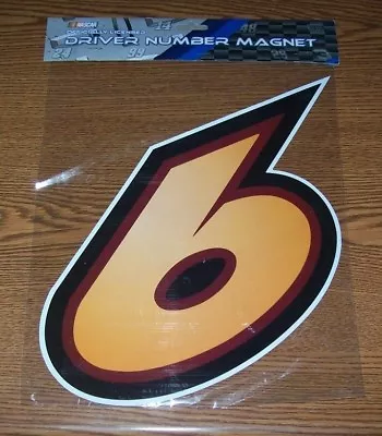 David Ragan #6 10x12 R&r Driver Number Magnet • $4.95