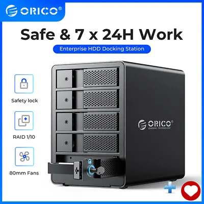 ORICO 5 Bay USB 3.0 External Hard Drive Enclosure  RAID 0~10/jbod For 3.5'' HDD • $153.99