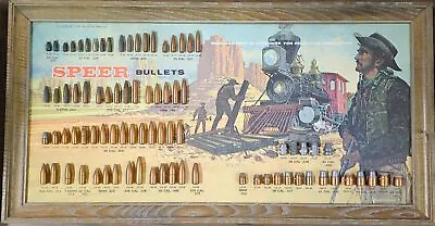 NOS SPEER Gun Bullet 11  X 21  Retail Display Lewis Clark Frontier • $499.95