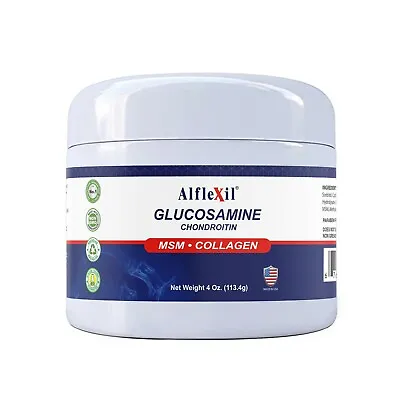 $19.99 • Buy Glucosamine & Chondroitin 4 Oz Cream With MSM & Collagen | Alfa Vitamins