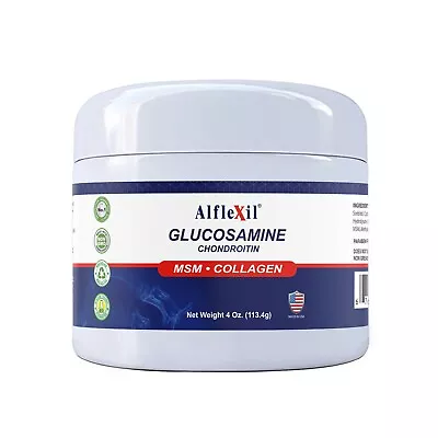 $19.99 • Buy Glucosamine & Chondroitin 4 Oz Cream With MSM & Collagen | Alfa Vitamins