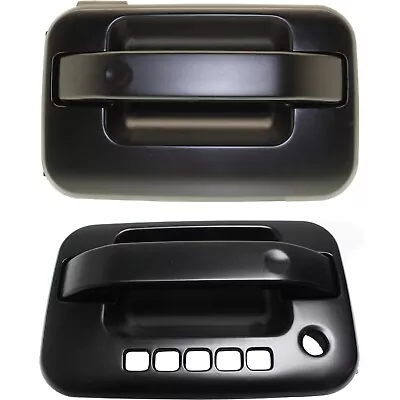 Door Handle Set For 2004-2014 Ford F-150 With Keypad Hole Smooth Black Front 2Pc • $39.80