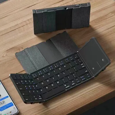 Foldable Touchpad Bluetooth Keyboard Portable Rechargeable For IOS Win Android • $51.69