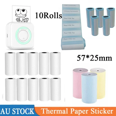 $16.83 • Buy 10 Roll Direct Thermal Paper Sticker Mini Printer Label Printer Paper For Zebra-