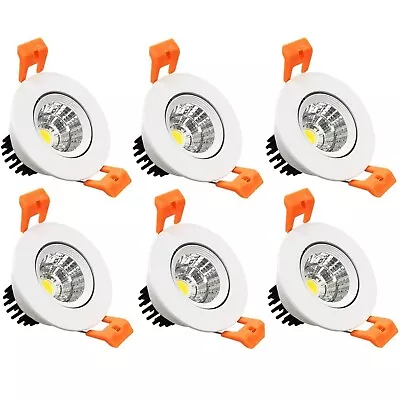 InShareplus 2 Inch LED Downlight 3W Recessed Lighting COB Dimmable 3000K Wa... • $46.13