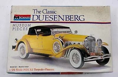 (H) Monogram 1934 Duesenberg SJ Torpedo Phaeton Model Car Kit 1:24 Scale #8201 • $19.99