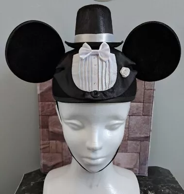 Disney Mickey Mouse Ears Groom Hat Cap Wedding Day Tuxedo With Coattails • $23.99