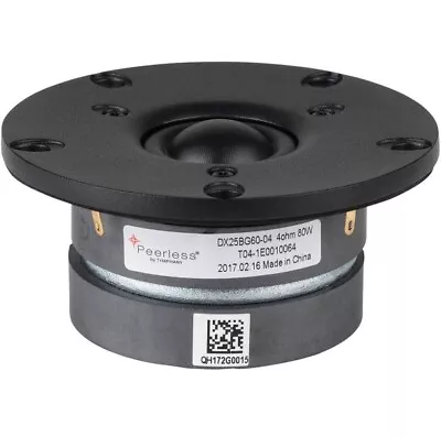 Peerless 1  Tweeter DX25BG60-04 Silk Dome Speaker Vifa 1 Inch 4 Ohm • $37.90