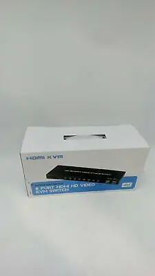 HDMI KVM Switch 8 Port USB HDMI Switches 8 In 1 Out KVM With IR Remote • $109.99