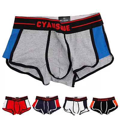 Men Panties Breathable Comfortable Personalized Sports Cotton Boxer Underwear • $23.42