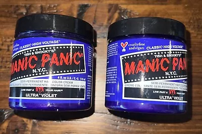 Lot Of 2-Manic Panic “ULTRA VIOLET” Hair Dye-Classic High Semi Permanent 4 Oz • $23.95