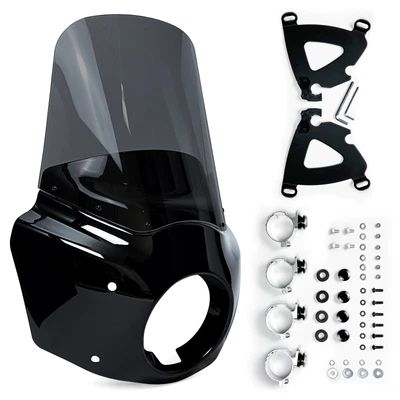 $120.99 • Buy Motorcycle Windshield Fairing For Harley Davidson Dyna Super Glide Custom FXDC