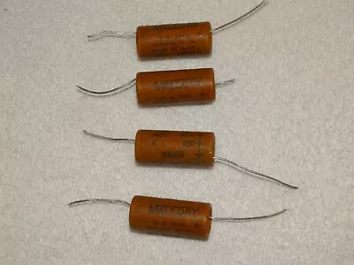 4 X Mallory Capacitor Pulls* 4 MFD 150 VDC*Vintage* (10 Offers Available) • $12