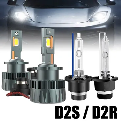 D2S D2R Xenon HID Kit Or LED Headlight Bulbs Conversion Kits 6000K 8000K 10000K • $10.99