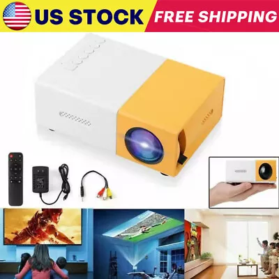 Mini Projector LED HD 1080P Home Cinema Portable Office Theater Movie Projector • $23.99