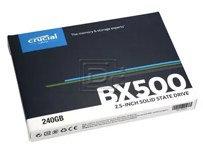 Crucial Internal SSD BX500 240GB 3D NAND SATA III 2.5'' Solid State Drive-UK • £57.99
