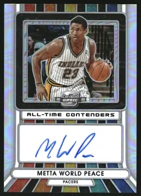 2022-23 Contenders Optic All Time Contender Autograph #34 Metta World Peace /125 • $10.80