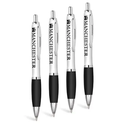 MANCHESTER City England - 4x Black Ballpoint Pen #215670 • £6.99