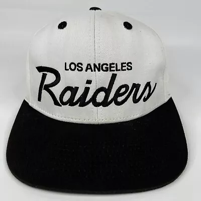 Los Angeles Raiders Hat Cap Mens Snapback White NFL Football • $18.88