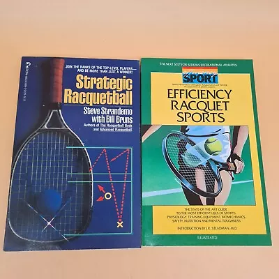 Lot Of 2 Books Racquet Sports (tennis Squash) Strategic Racquetball • $9.99